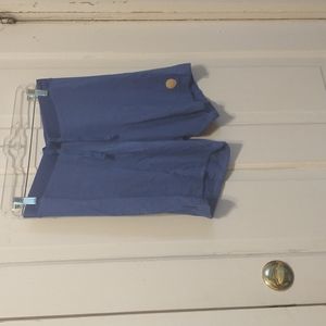 Women's stretch shorts with tie size XL blue back pocket